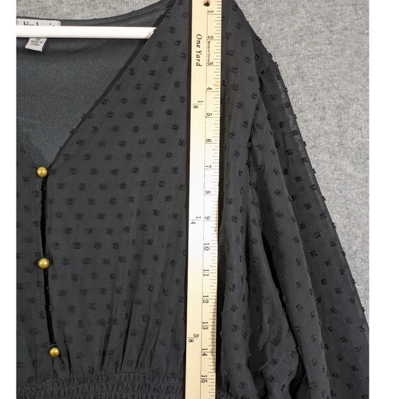 J for Justify Black Fit and Flair Pull Over Long Sleeve Womens Dress Size 3X NWT - Picture 4 of 10